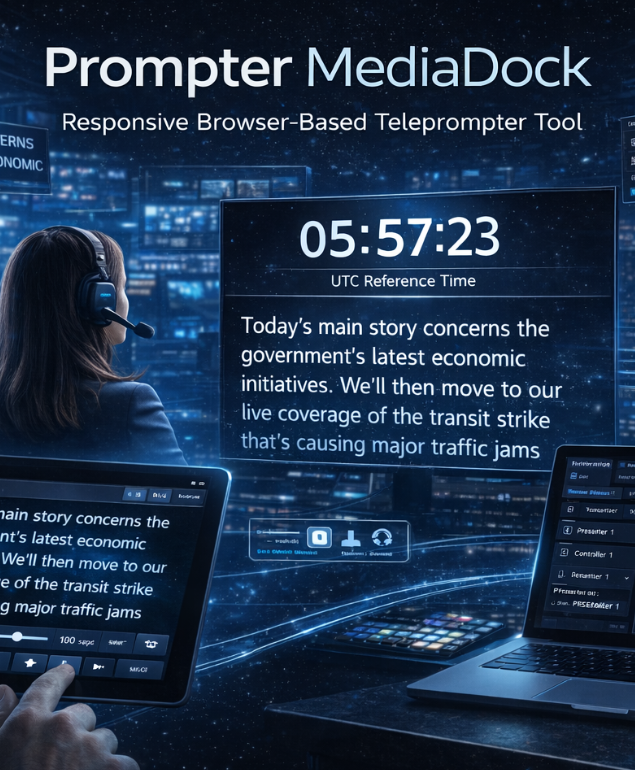 Online teleprompter image